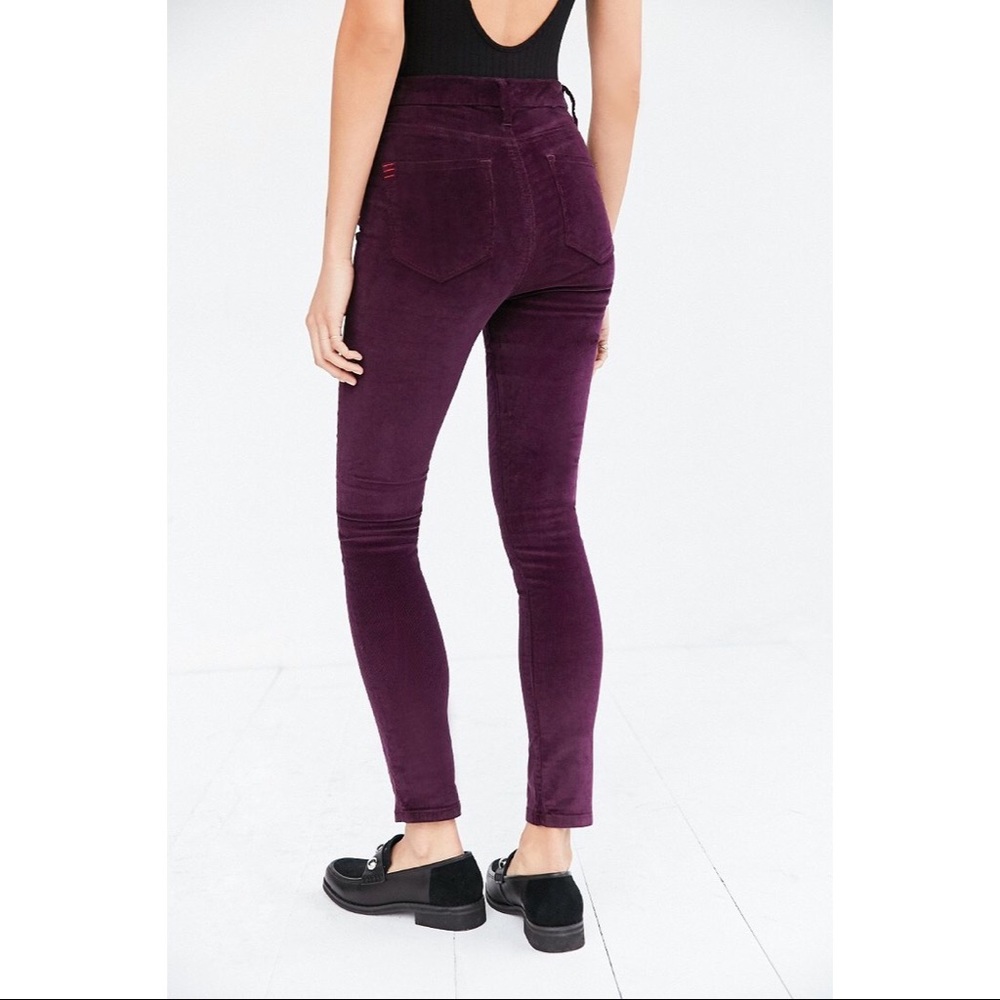 BDG Dark Purple Corduroy Twig Pants